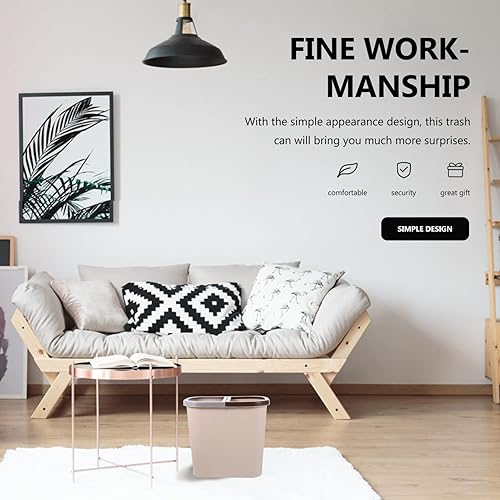 Miniatura 7 de Zerodeko Mini contenedores de basura dobles de plástico para cocina, 2 compartimentos, cubo de basura clasificado, cubo de basura para el hogar,