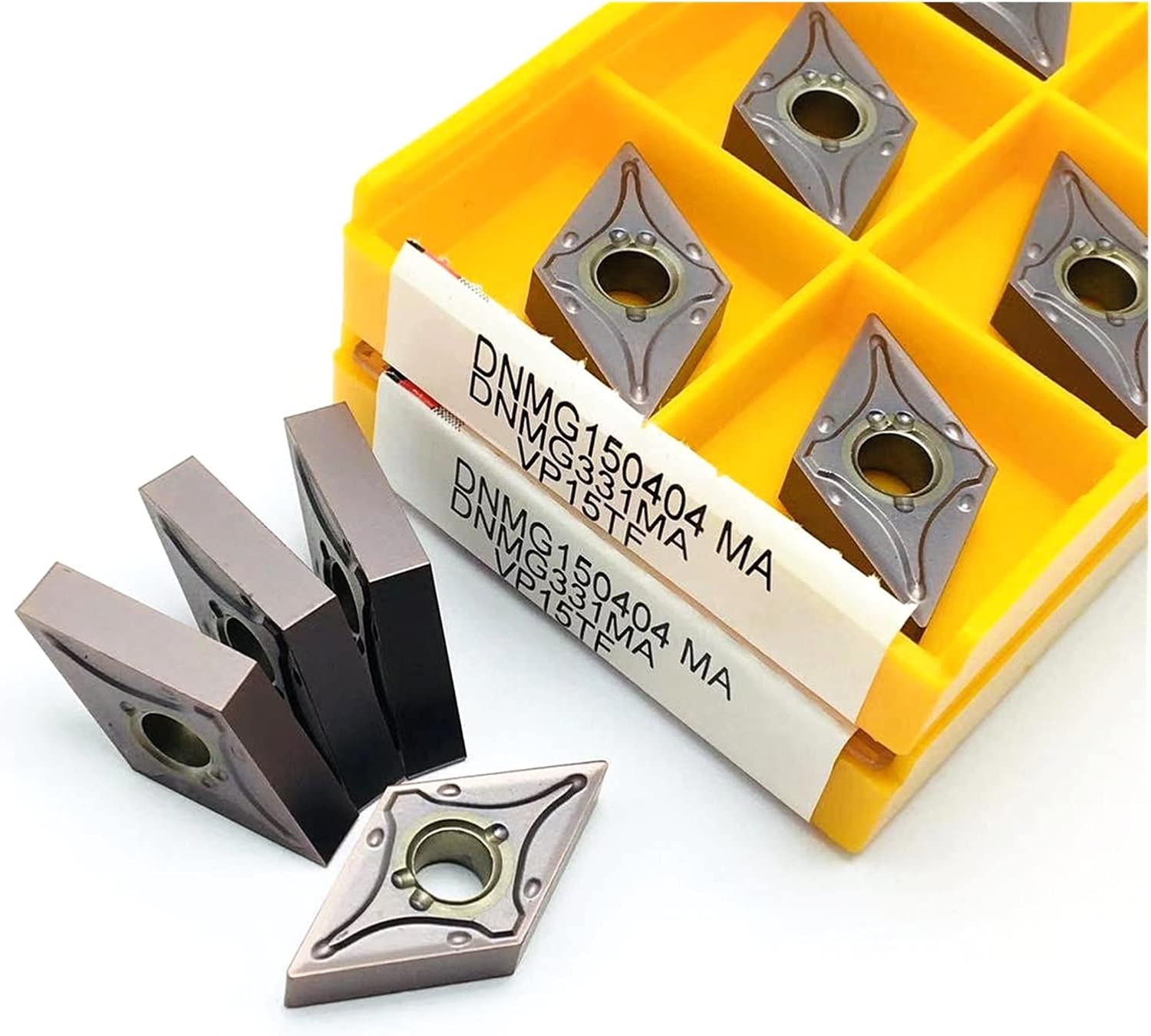 Carbide Milling Cutter DNMG150404 MA VP15TF UE6020 US735 Carbide Inserts, External Turning Tools, CNC Lathe Tools DNMG 150404 (Angle : DNMG150404 MA UE6020, Shank Diameter : 10PCS(1box))