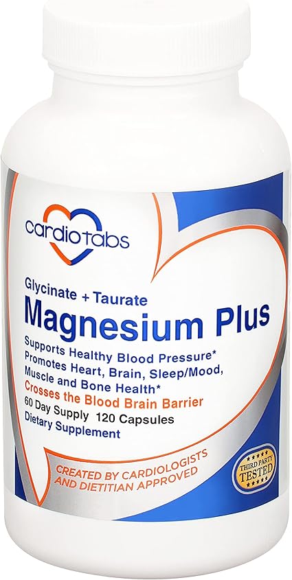Magnesium Plus – 200 mg of Magnesium Glycinate and Magnesium