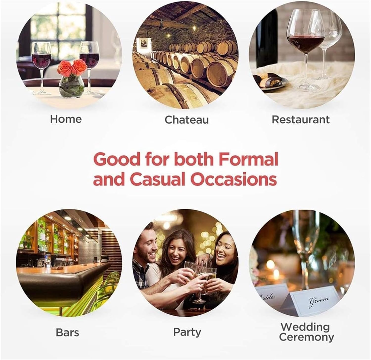 Wing Corkscrew for Red Wine Beer, Wine Bottle Opener Wing Corkscrew Zinc Alloy and Rubber