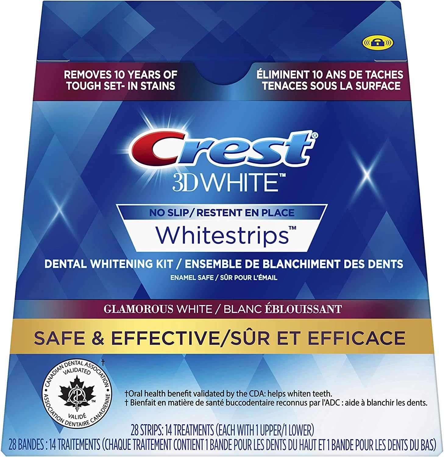 Crest3D Whitestrips Glamorous White, 28 Strips, 14 Treatments