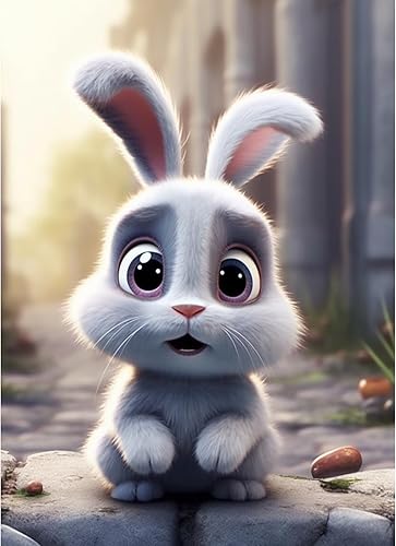 Xujinsongg Kit de pintura de diamante 5D, kit de pintura digital, tema de dibujos animados para bricolaje, imagen artística completa de diamantes de