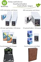 Vista 7 de Álbum negro de doble cara para tarjetas coleccionables de 12 bolsillos, carpeta de tarjetas premium de carga lateral, carpeta de 720 bolsillos