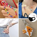 1000 Pcs 6x9 Mm Pony Beads Bulk Plastic Bracelet Beads Plastic Pony Beads for Bracelets Making Multi-Colored for Hair Braiding DIY Necklace Key Chain and Jewelry Making