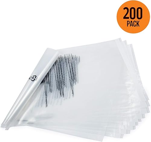 Miniatura 2 de Día de la Madre 11 x 14 pulgadas, 200 bolsas de polietileno transparente autosellantes con advertencia de asfixia para embalaje, camisetas y