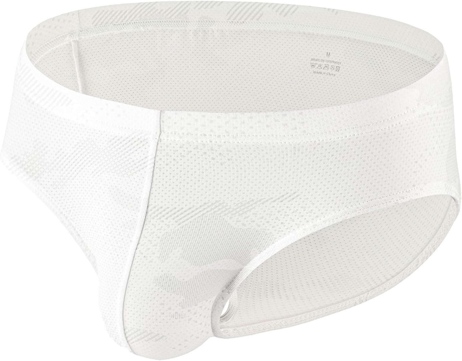 Mens Bikini Briefs Bulge Pouch Underwear Breathable Stretch Micro Mesh Briefs Undies Low Rise Underpants