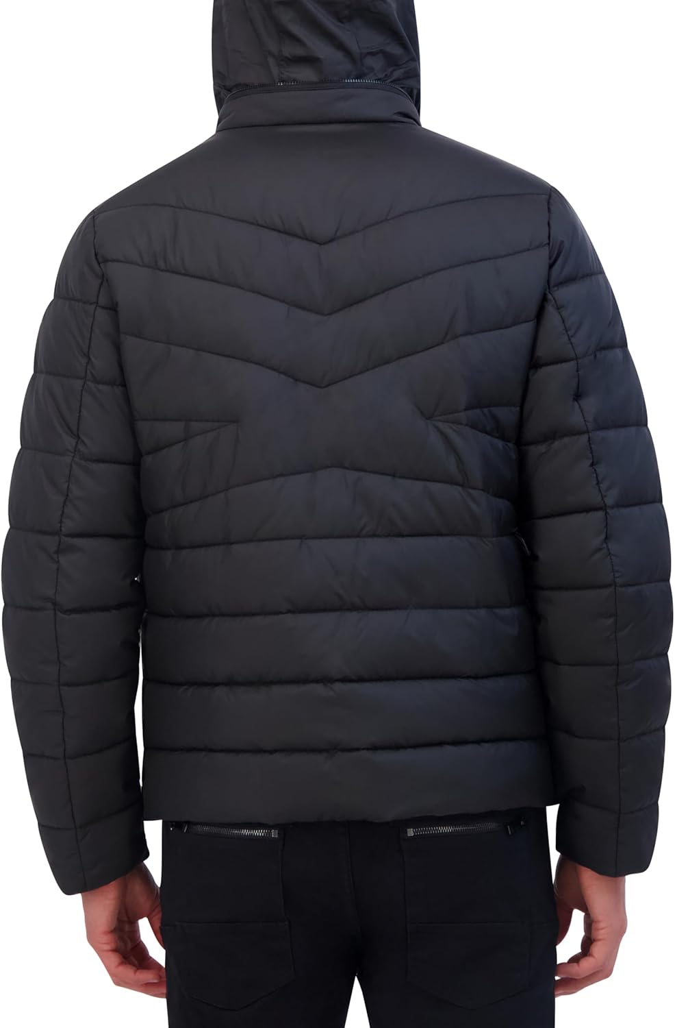 Kenneth Cole Men's Cf Zip Mixed Quilted Packable Puffer W Contrast Zipper - Image 4