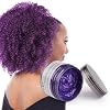 Hair Color Wax, 4.23 oz, Unisex Natural Hairstyle Pomade Cream, Purple, Temporary Hair Pomades for Party, Cosplay, Halloween