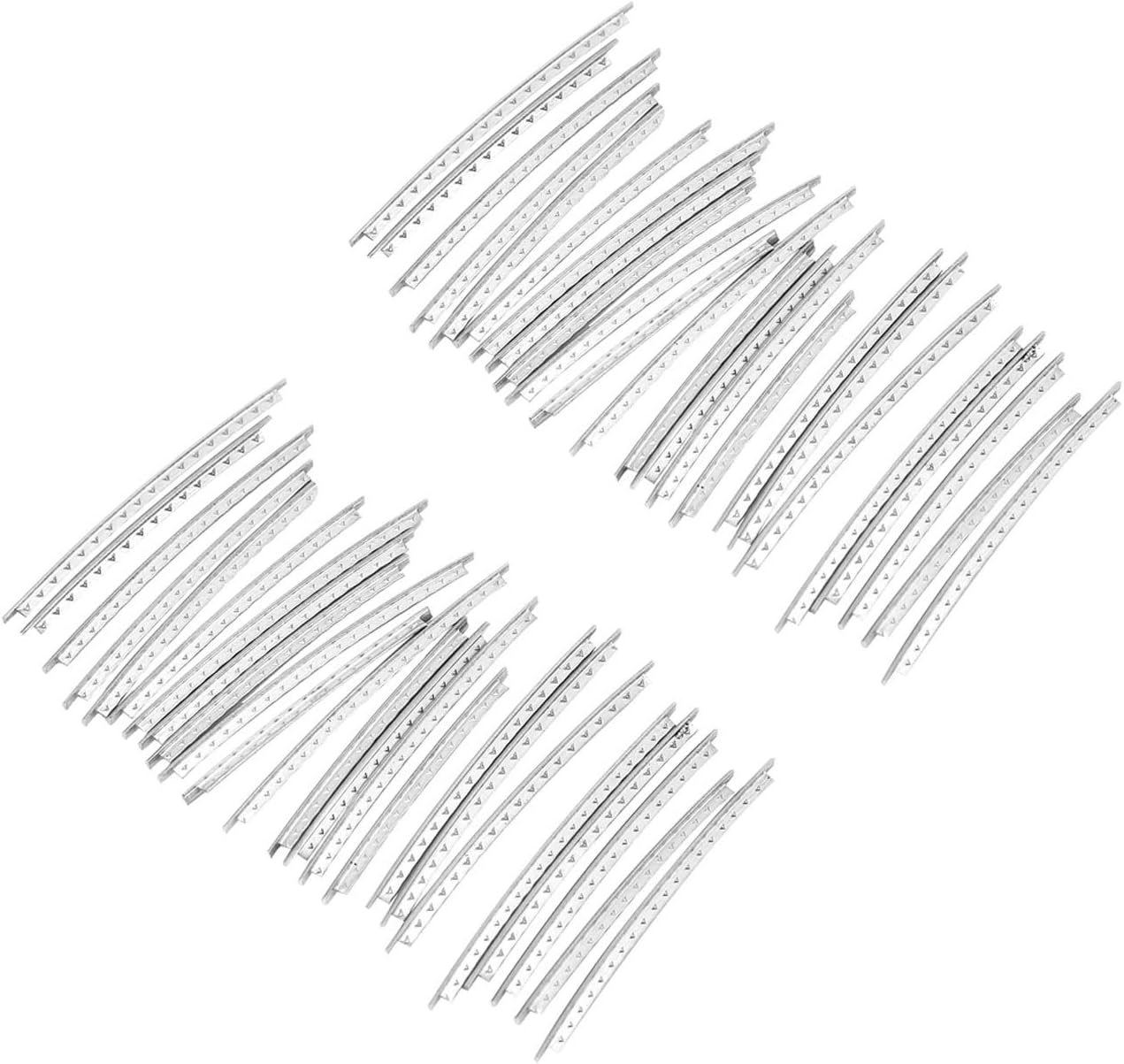 48 pcs Guitar Fret Wires Guitar White Copper Fret Wire Fretwire Set Accessory for Electric Guitars 2.2 mm / 0.087in
