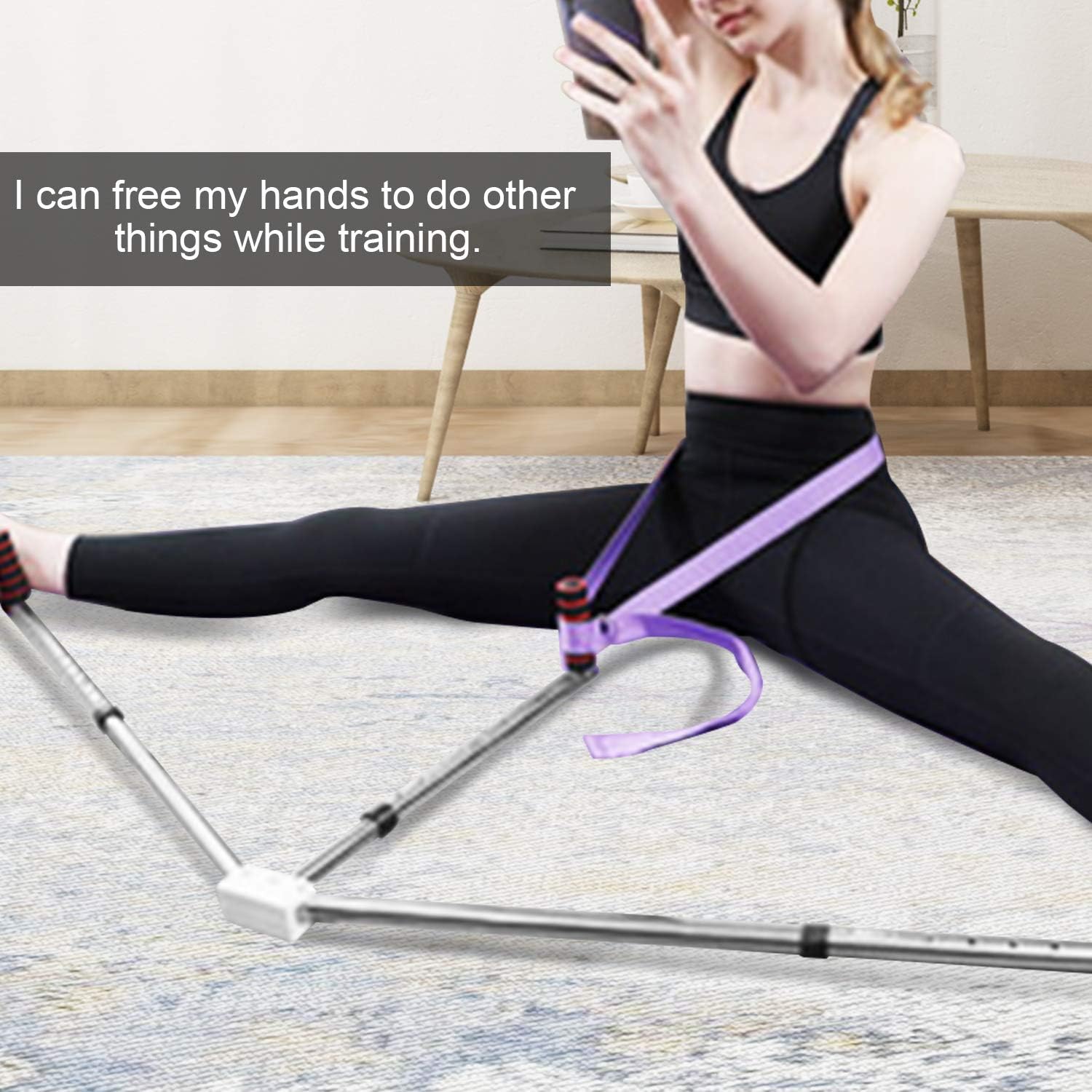emdaot Leg Stretcher 3 Bar Leg Split Stretching Machine Martial Arts Yoga Flexibility Training