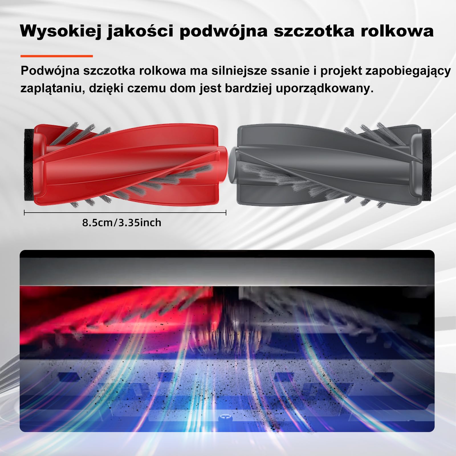25 sztuk akcesoriów do robota odkurzającego Roborock Saros 10/G30, 2 główne szczotki, 4 szczotki boczne, 4 worki do kurzu, 4 filtry HEPA, 4 + 4 podkładki do wycierania z podwójną wibracją, 1