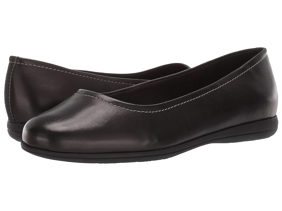 Trotters Darcey (Black) Women's Flat Shoes INTERNATIONAL SHIPPING