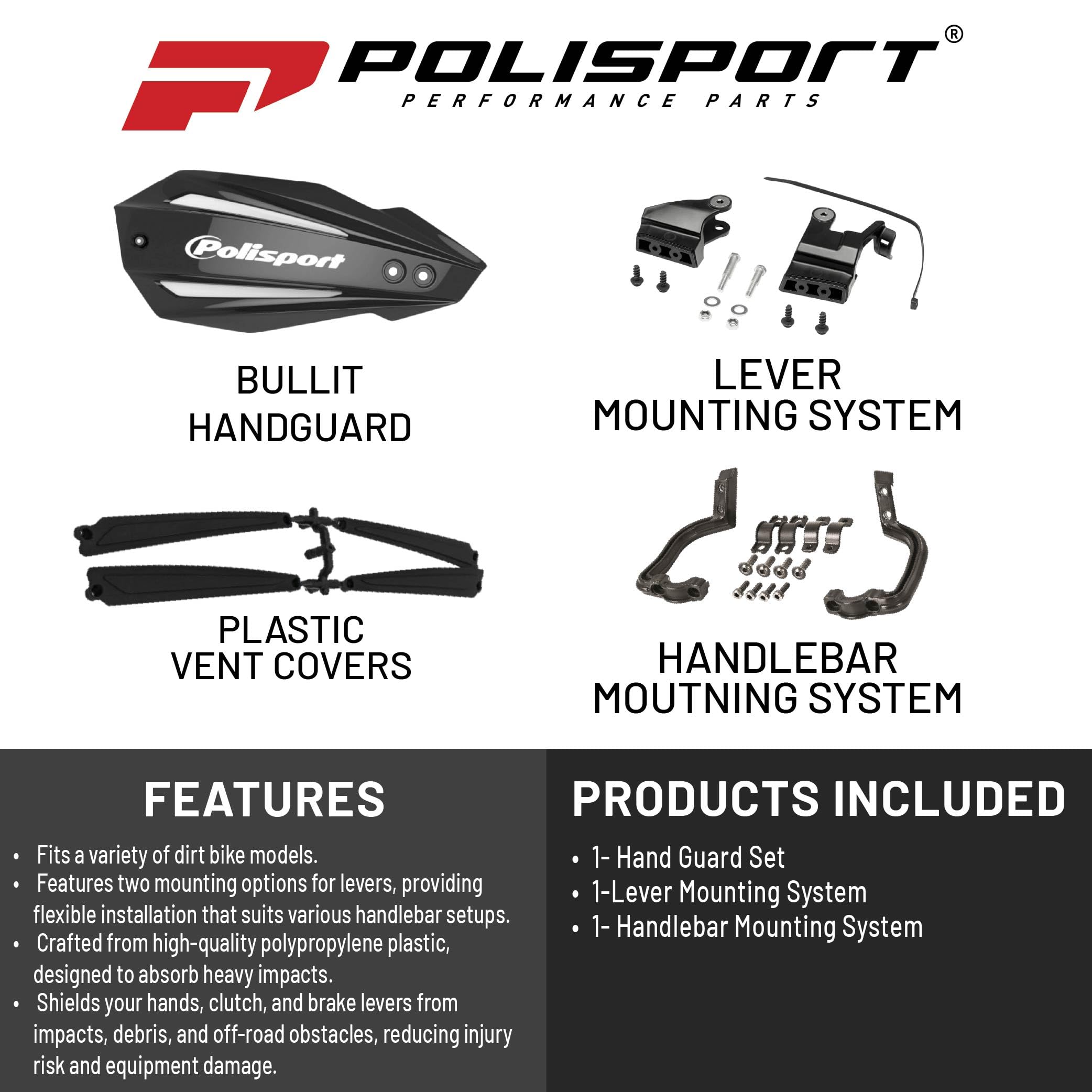 HANDGUARDS MX BULLIT BK