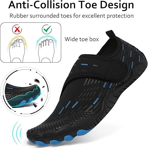 Miniatura 5 de Zapatos de Agua para Hombres y Mujeres de Secado Rápido Descalzos para Natación Playa Piscina Zapatos Acuáticos Calcetines de Yoga Acuáticos para