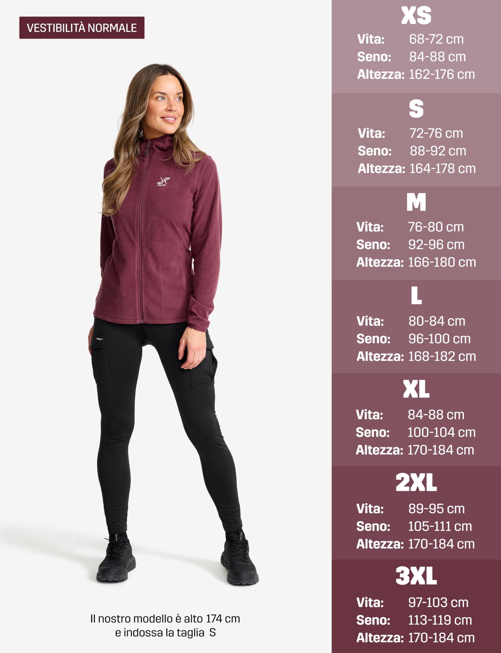 RevolutionRace Hiker Fleece Hoodie da Donna, Felpa con cappuccio in pile leggera ed elastica