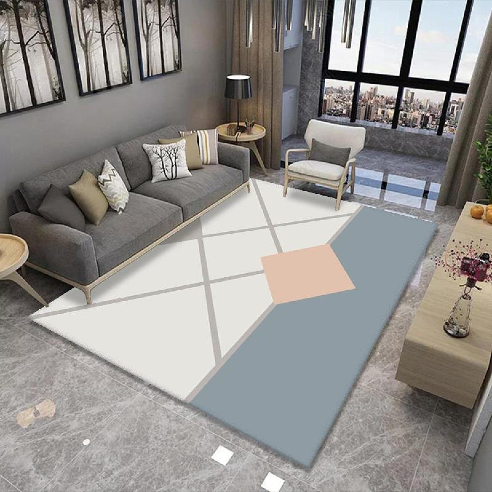 Tapis antisalissure pour salon fini les glissades et les taches