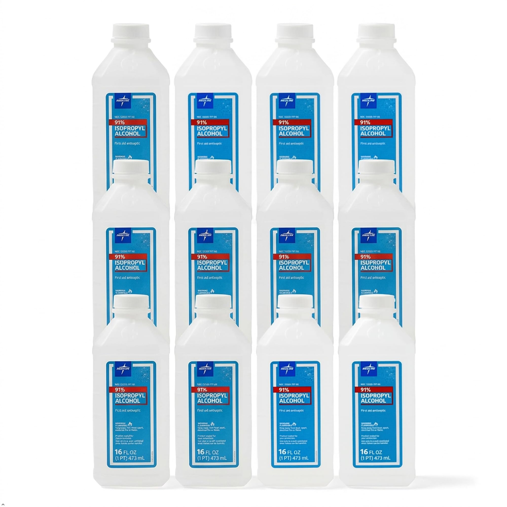 Amazon.com: Medline 91% Isopropyl Rubbing Alcohol, 16 oz