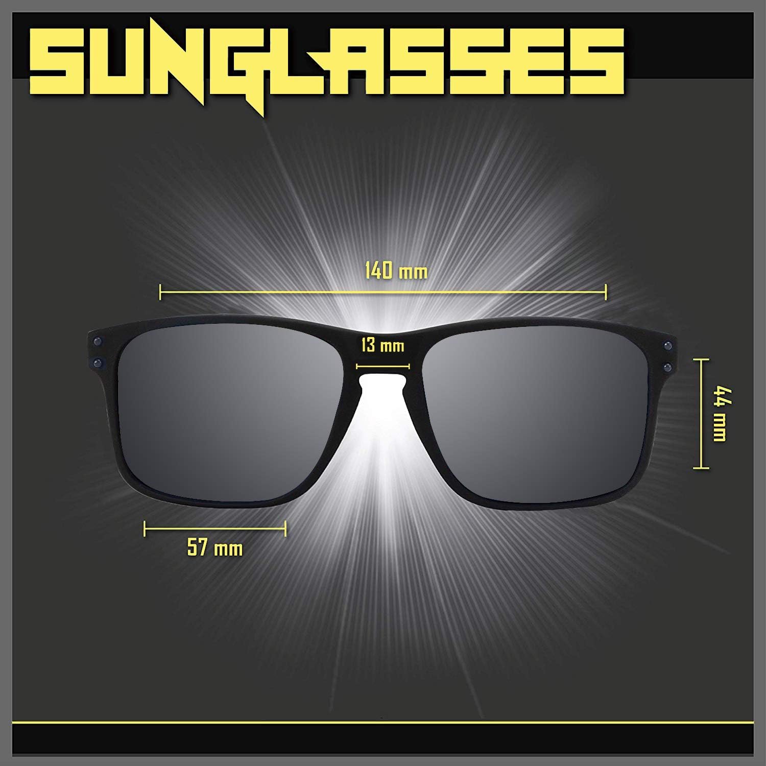 Polarized Sunglasses For Men | Fashion Retro Mens Sunglasses Polarized UV Protection, Mirrored Lenses - PC Frame & Rubber Finish -Fishing Biking Sport Sun Glasses | Includes Case (Sunglasses/Silver) image 3