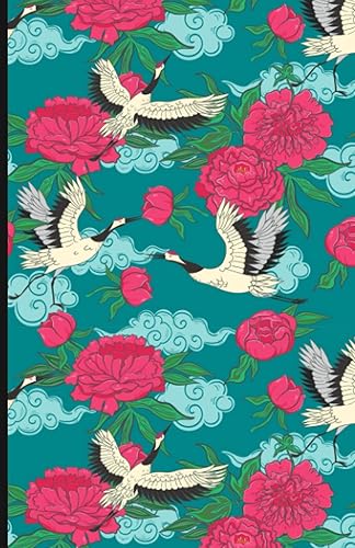 Carnet d'adresses: Répertoire téléphonique alphabétique, A à Z, Pour + de 400 contacts, Cahier répertoire à compléter, Petit format, Motif Oiseau Grue, 14x22 cm.