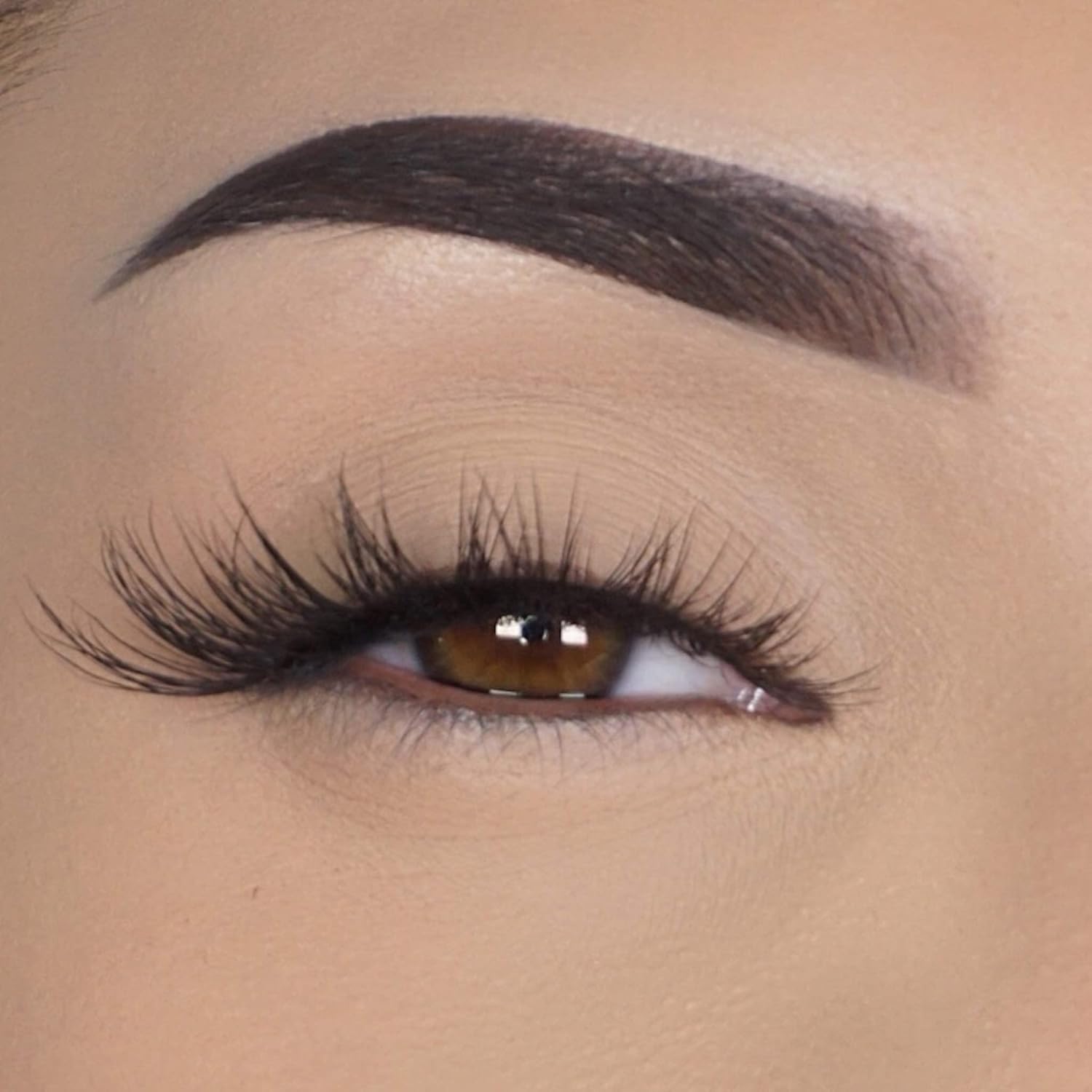 Lilly Lashes Luxe in Lite Mink Lashes | Wispy Lashes Mink | Natural Looking Lashes | False Eyelashes | Mink Cat Eye Lashes | Strip Lashes | Fake Lashes 13mm length, Reusable Up to 15 Wears : Beauty & Personal Care