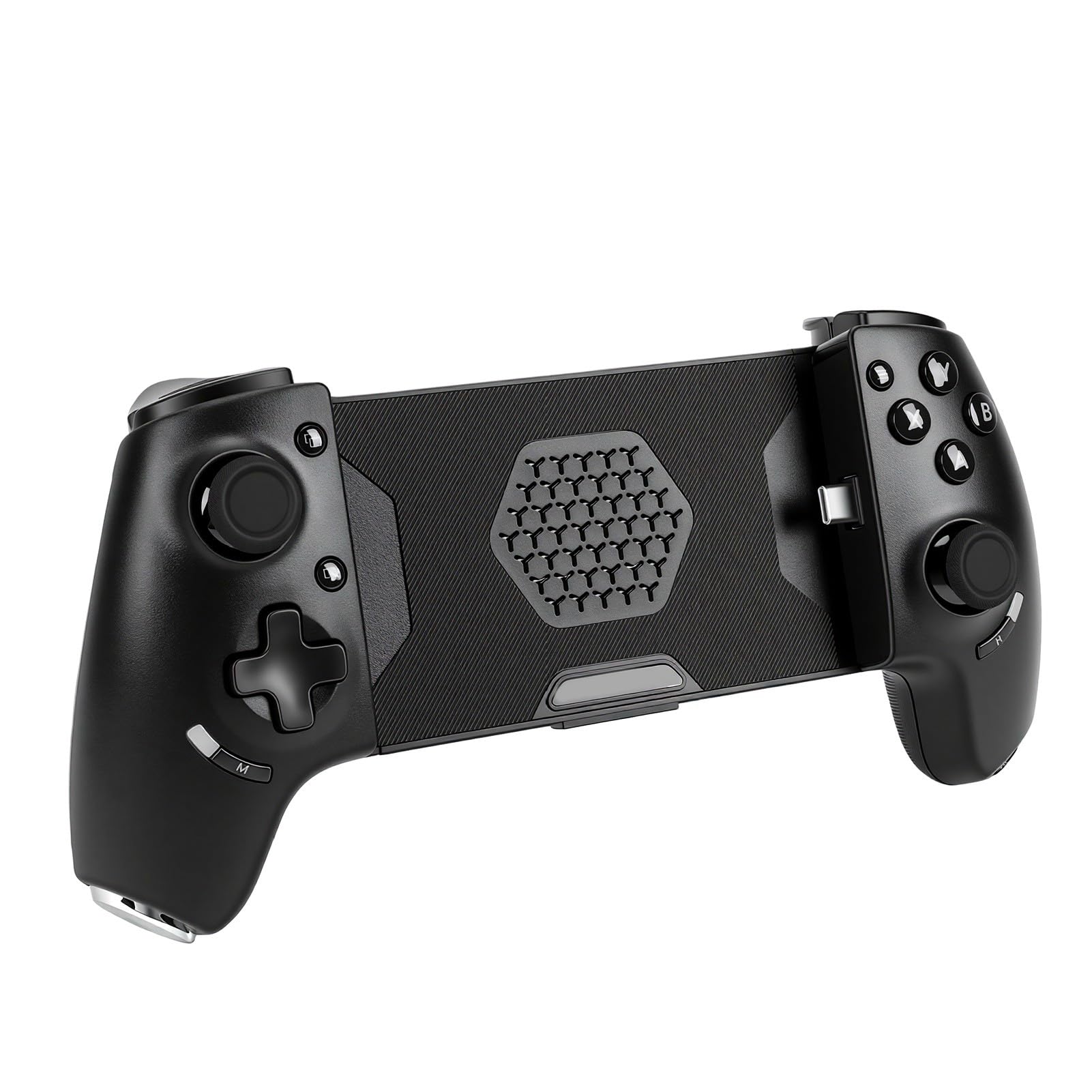 Zunate Controller di Gioco Mobile Bluetooth 5.3 con Joystick Effetto Hall per PC - Gamepad Wireless con Doppi Paddle Posteriori, Design Retrattile per Telefoni da 4,33-7,44 Pollici,