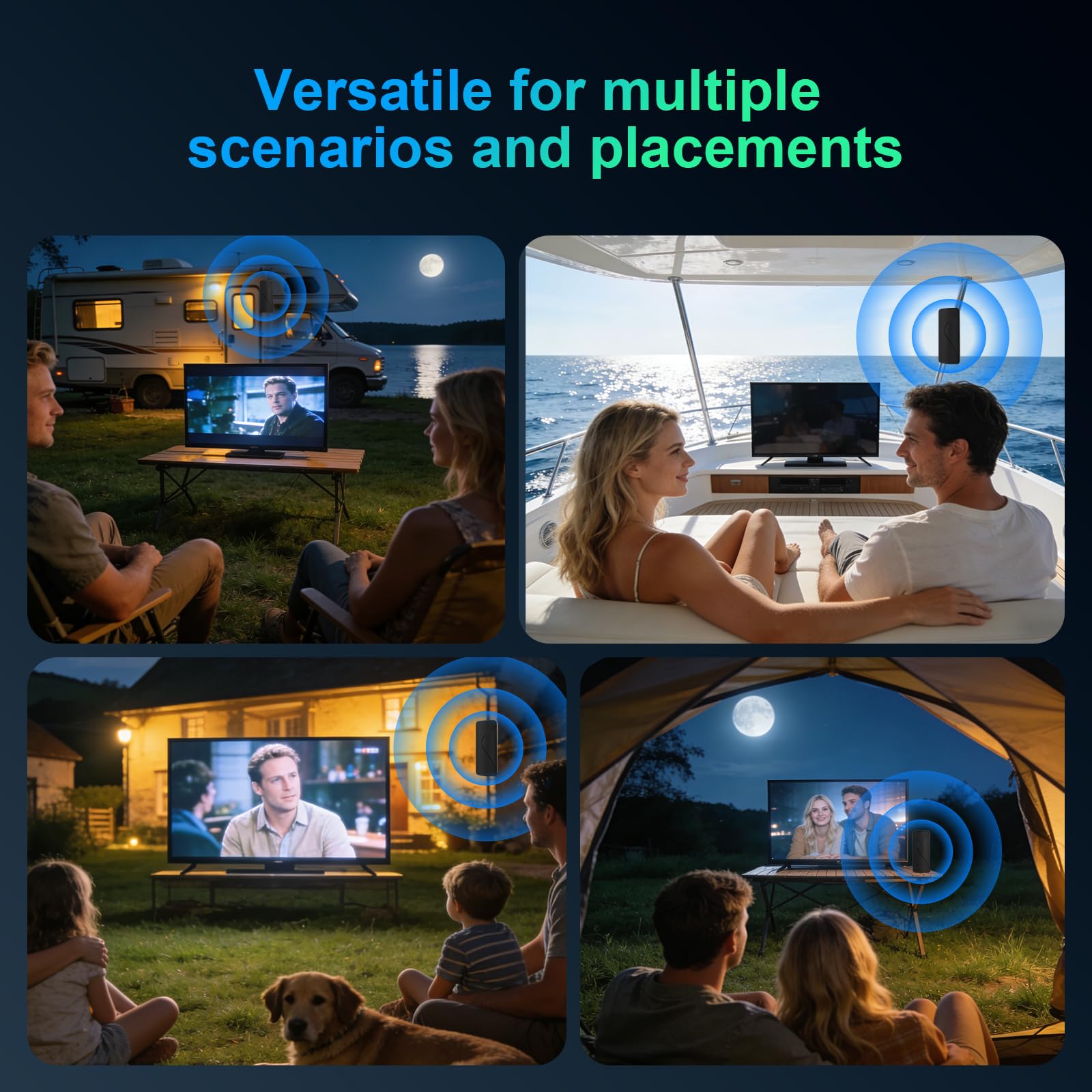 Antenna TV per canali locali con amplificatore,2026 Indoor TV Anntena