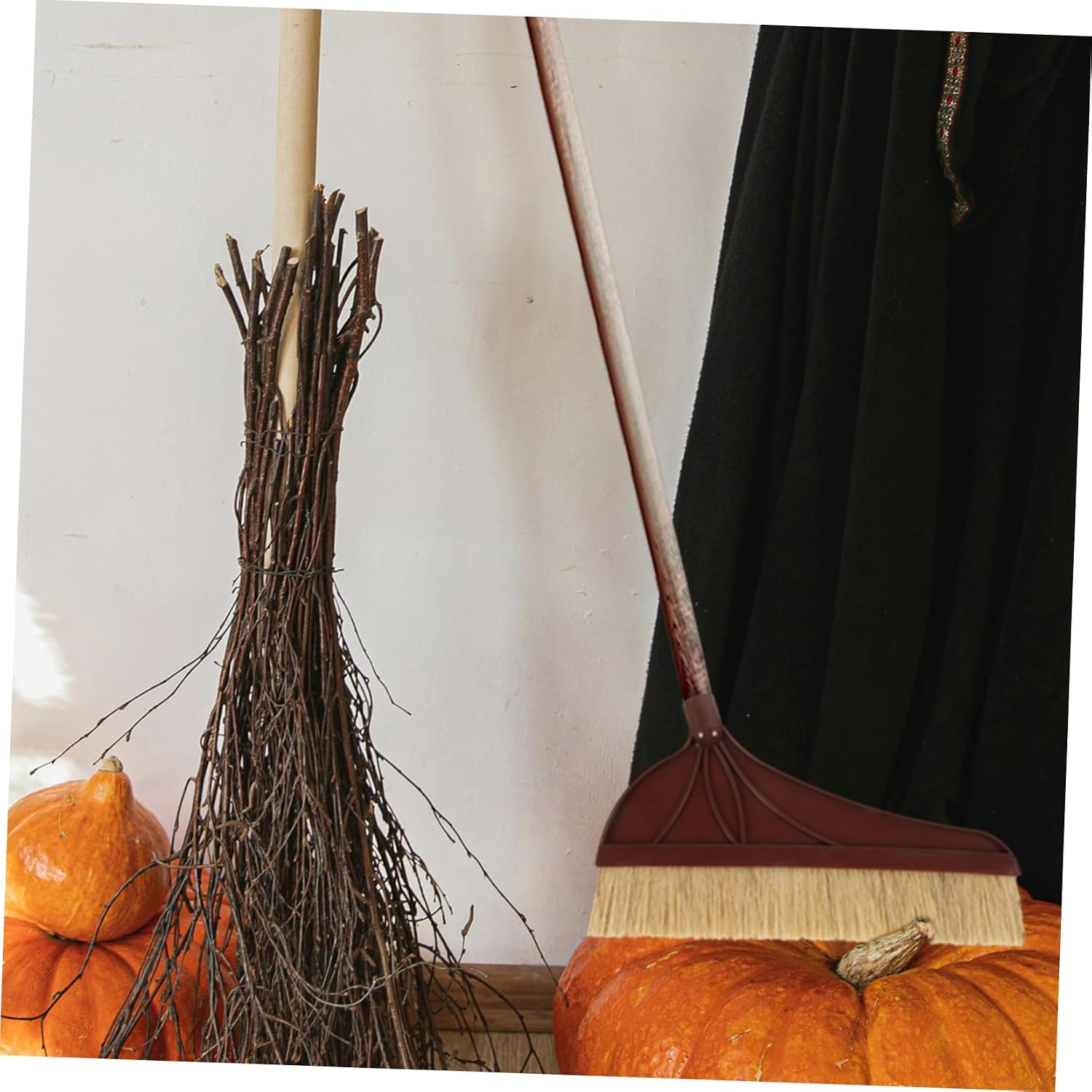 Bristle Broom Head Replacement, Plastic Sweeper Head for Indoor Home