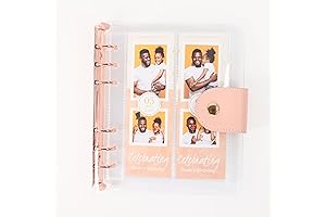 2x6 Photo Booth Photo Album & 6 Ring Glitter Notebook