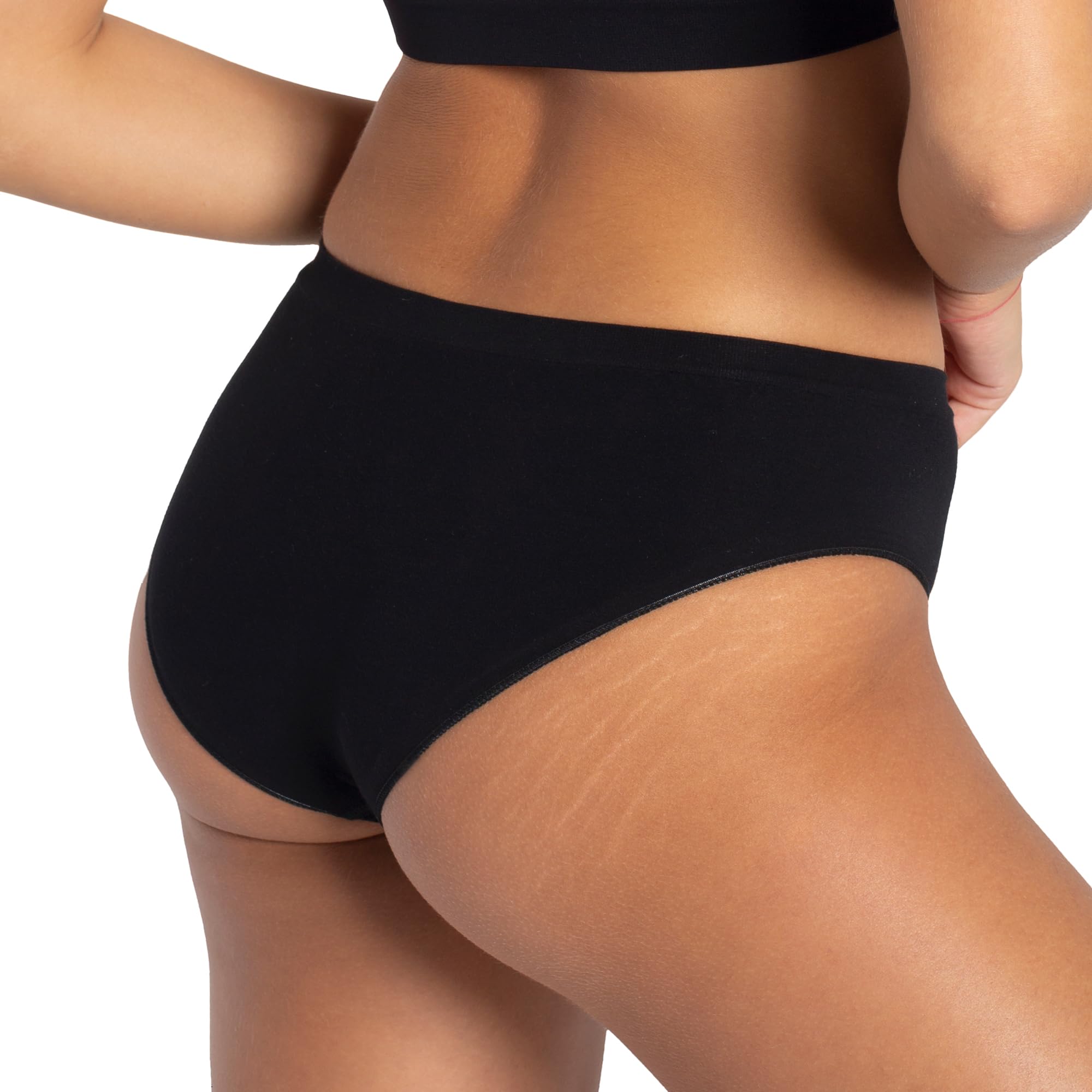 GATTA Majtki damskie Seamless Cotton Classic Panties - bawełniane, klasyczne, naturalne, bardzo wygodne, elastyczne, przylegające do ciała, wyższy stan, antybakteryjny klin