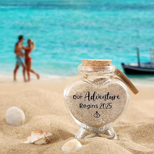 Miniatura 9 de Tarro de recuerdo de luna de miel, regalos románticos de luna de miel para parejas recién casadas, novia y novio, regalos de despedida de soltera,