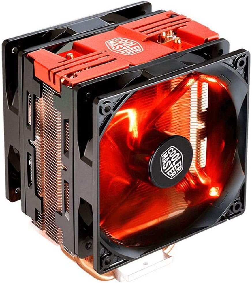 Cooler Master Hyper 212 LED Turbo- Red Top Cover is Equipped with Dual 120mm PWM Fans Red LEDs CPU Cooler - View 1