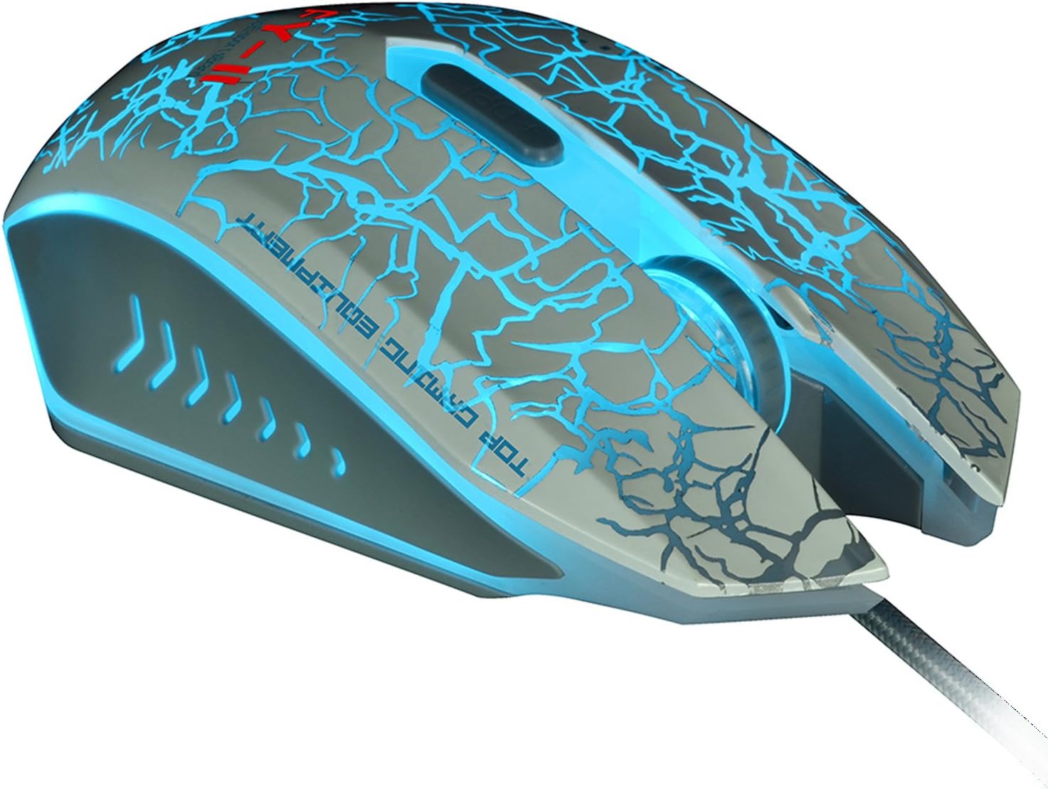 Gaming Mouse, 2400 DPI Optical Gaming Mouse, 3 LED Colors - White