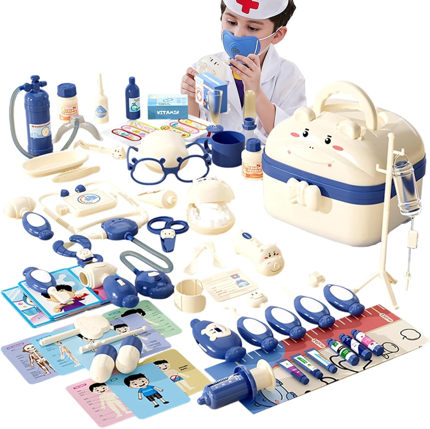 Doctor Toy Set for Kids | Kids Toy Medical Case with Briefcase Design | Multifunctional Imitation Doctor & Role Play Set - for Y