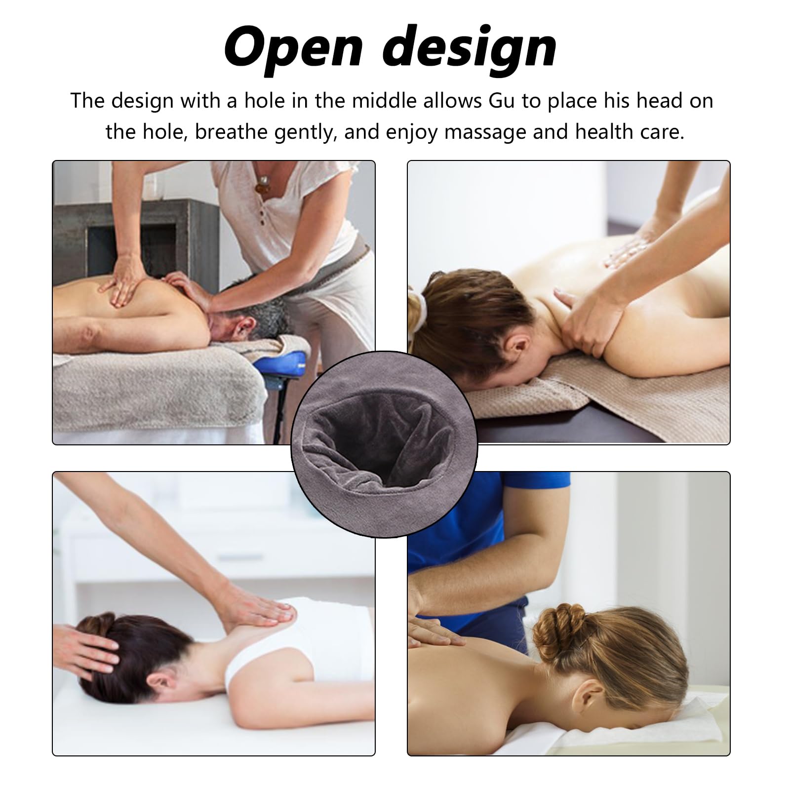 3 federe per lettini massaggianti con foro facciale, morbido e traspirante, per lettino da massaggio, per lettino universale di bellezza, tavoli massaggianti, spa, salone di bellezza e viso