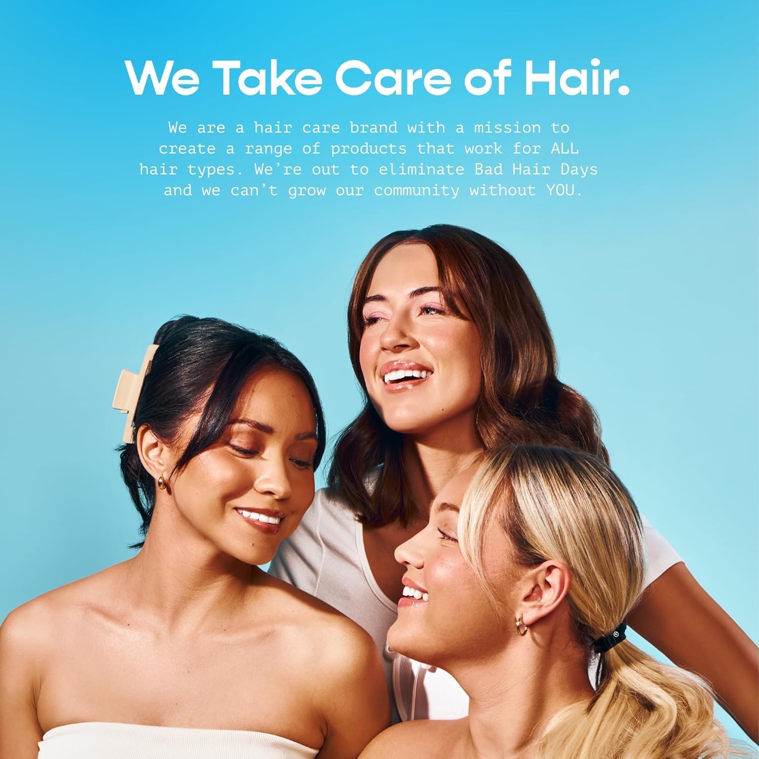 Gimme Beauty Medium Hold Hair Bands - Seamless Nylon & Spandex Ties for All Hair Types - Damage-Free, Comfort Fit Ponytail Holders - No-Crease Elastic Bands for Daily Use - Blondie, 9 Pack