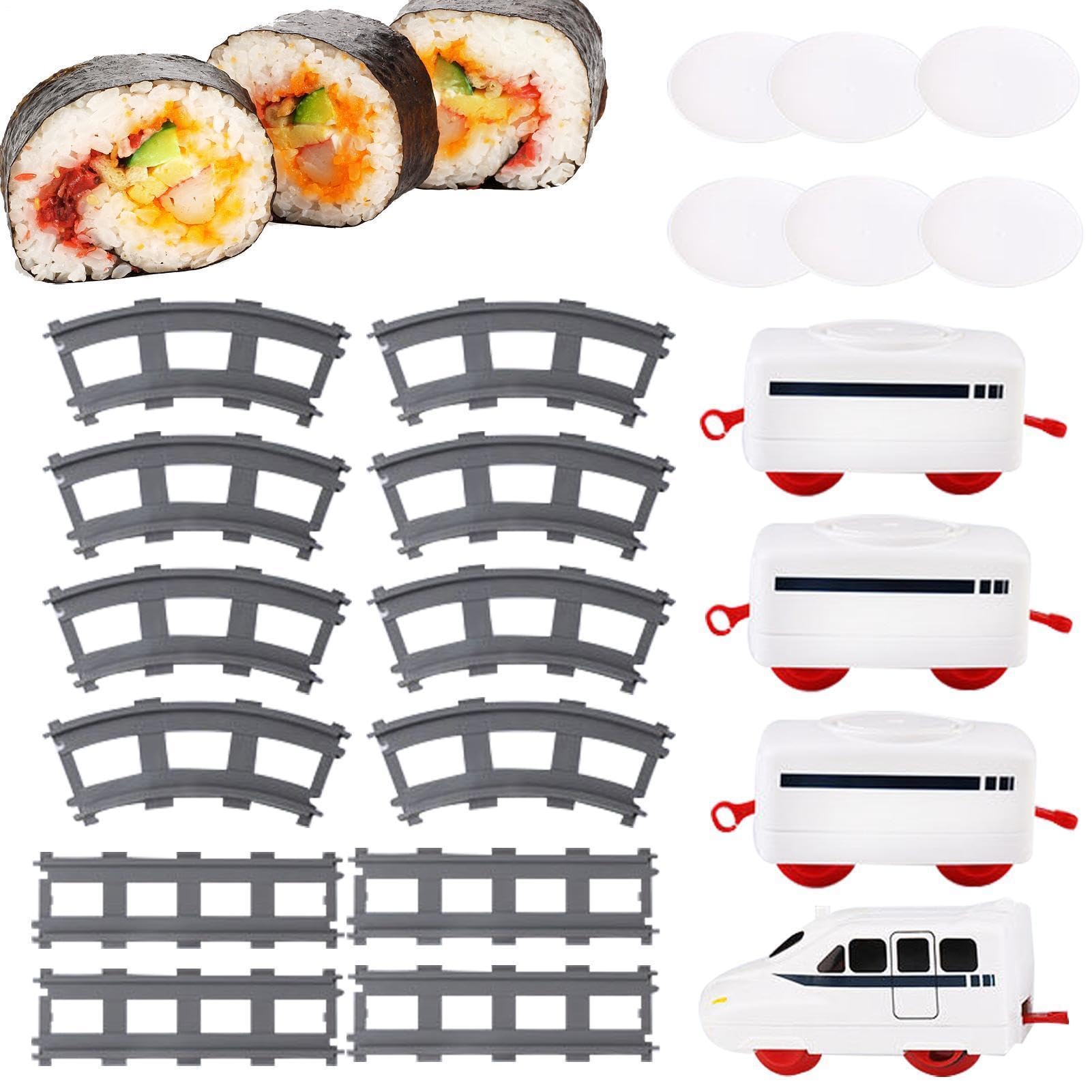 Genérico Sushi Train Toys | Rotating Battery Operated Train Set | Ţrain Set For Party Sushi Display Table Swing Plate- Display Table Swing Plate-for Boys and Girls from 4 Years Old