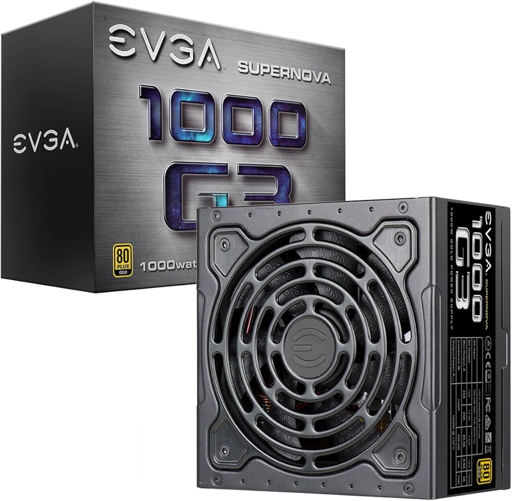 EVGA SuperNOVA 1000 G3, 80+ Gold 1000W Fully Modular Power Supply with Eco Mode and New HDB Fan - View 1