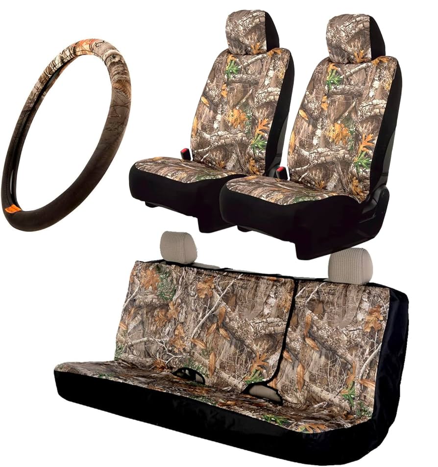 Amazon | Realtree 迷彩シートカバー フルセット | ローバック