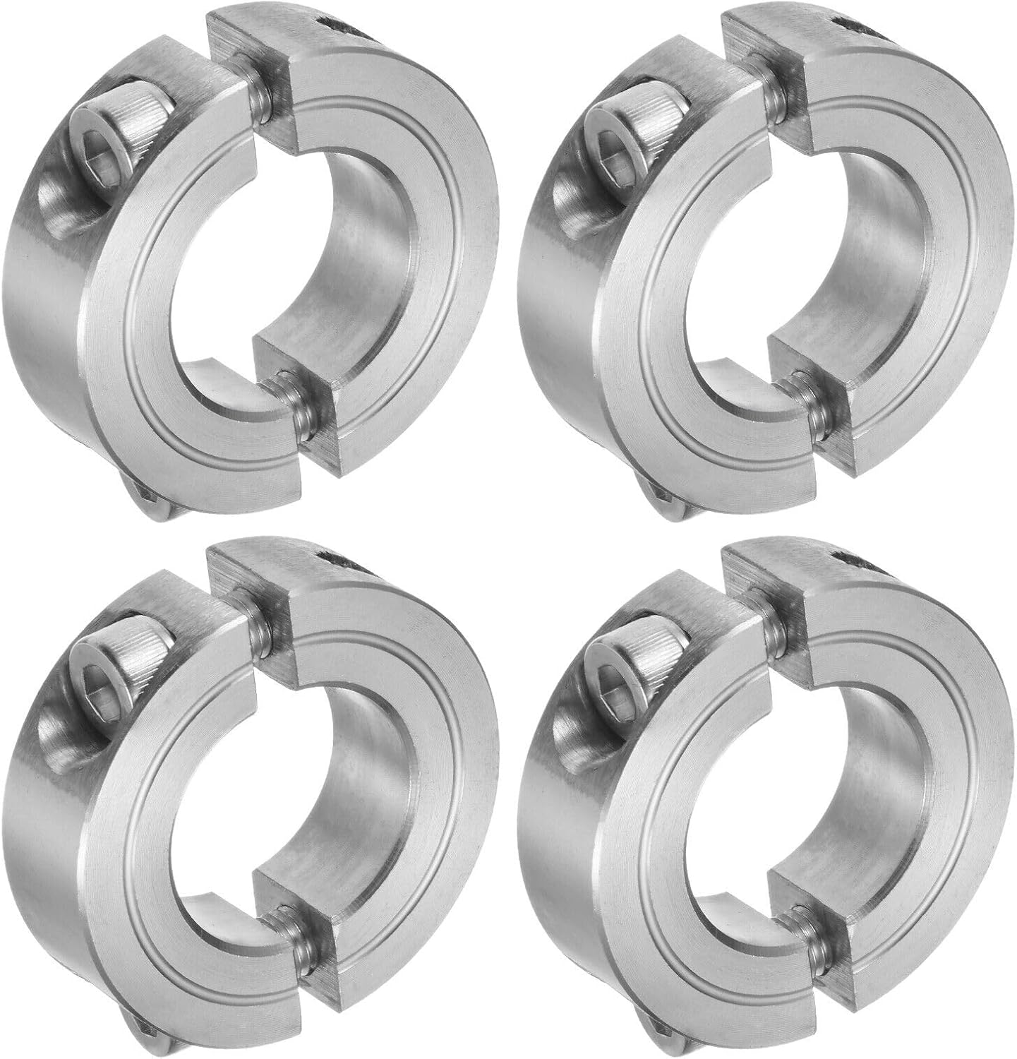 Toolparts And Accessories 4pcs Double Split Shaft Collar 7/8 Bore Clamping Collar 1-5/8 OD Stainless Steel (#CN#130824-13281)