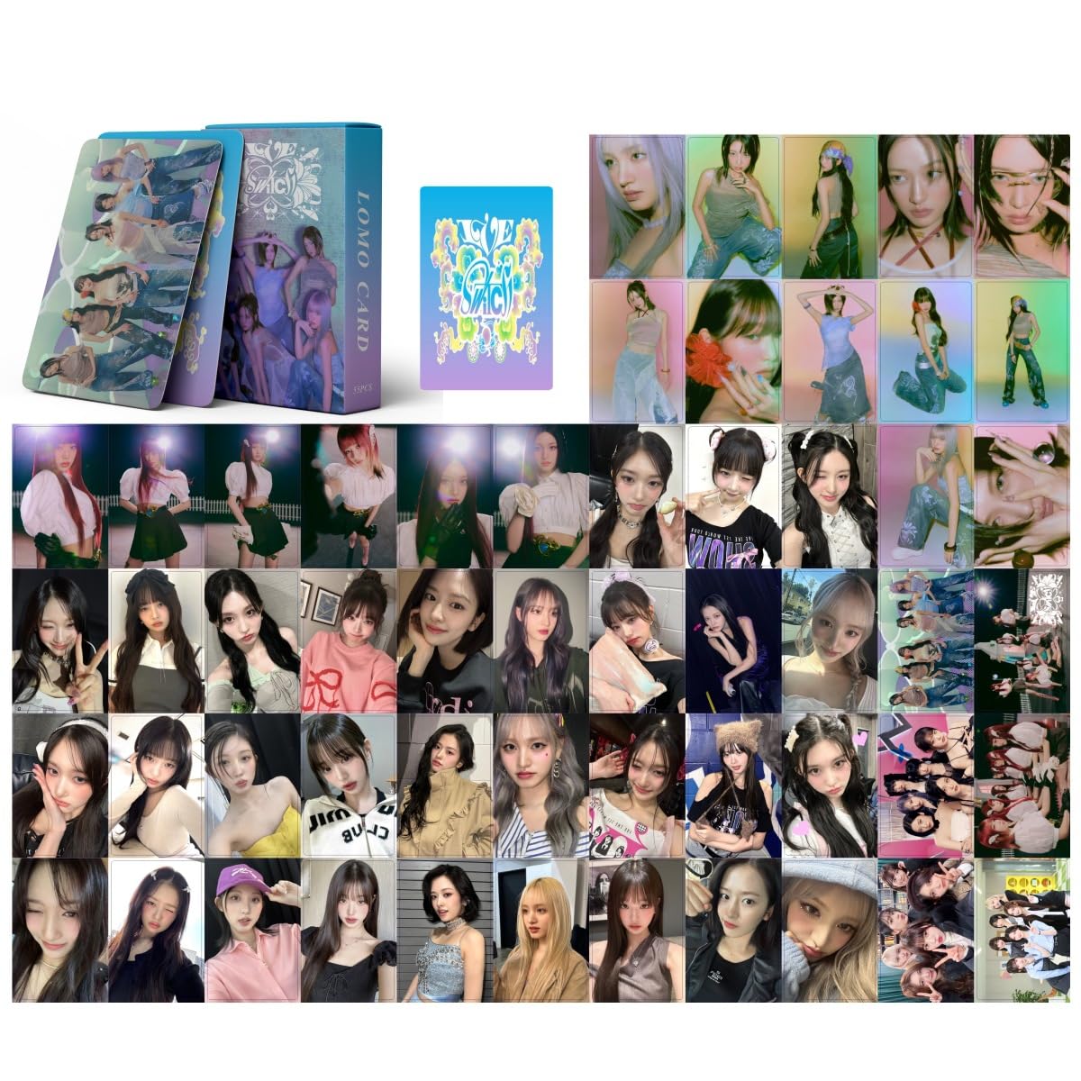 55pcs Kpop IVE Switch Heya Cards IVE Switch Heya Mini Cards IVE
