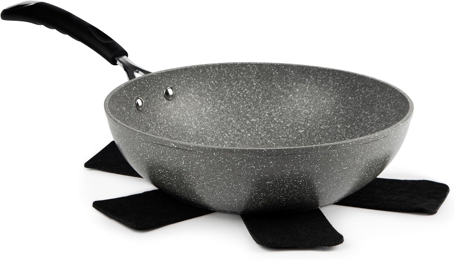 Excelsa Forn-Ok nieprzywierający wok, średnica 28 cm, jeden uchwyt, ochraniacz na okolice w zestawie