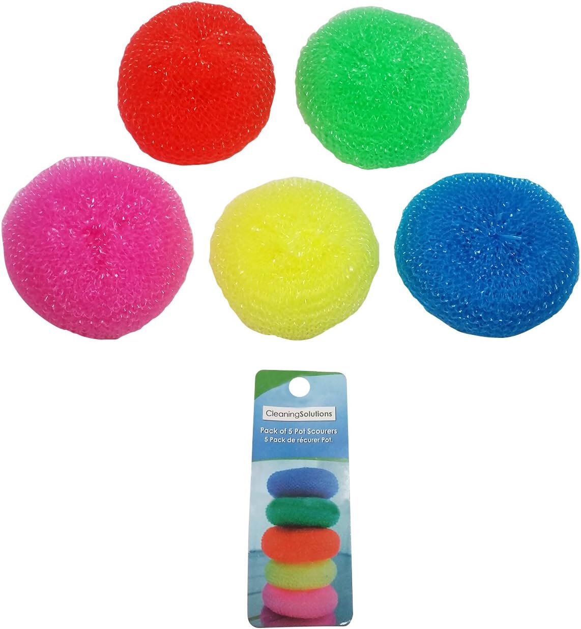 Nylon Pot Scourer Pads, Set of 5, Pack of 3