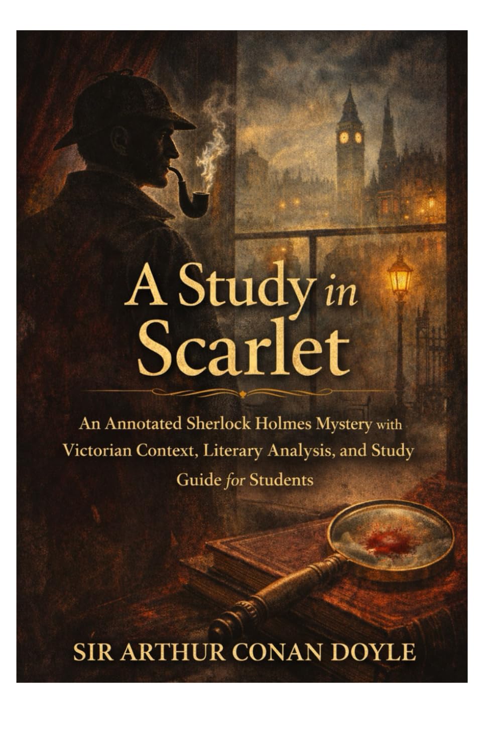 A Study in Scarlet: An Annotated Sherlock Holmes Mystery with Victorian Context, Literary Analysis, and Study Guide for Students (Brown Wolf Annotated Detective Classics)