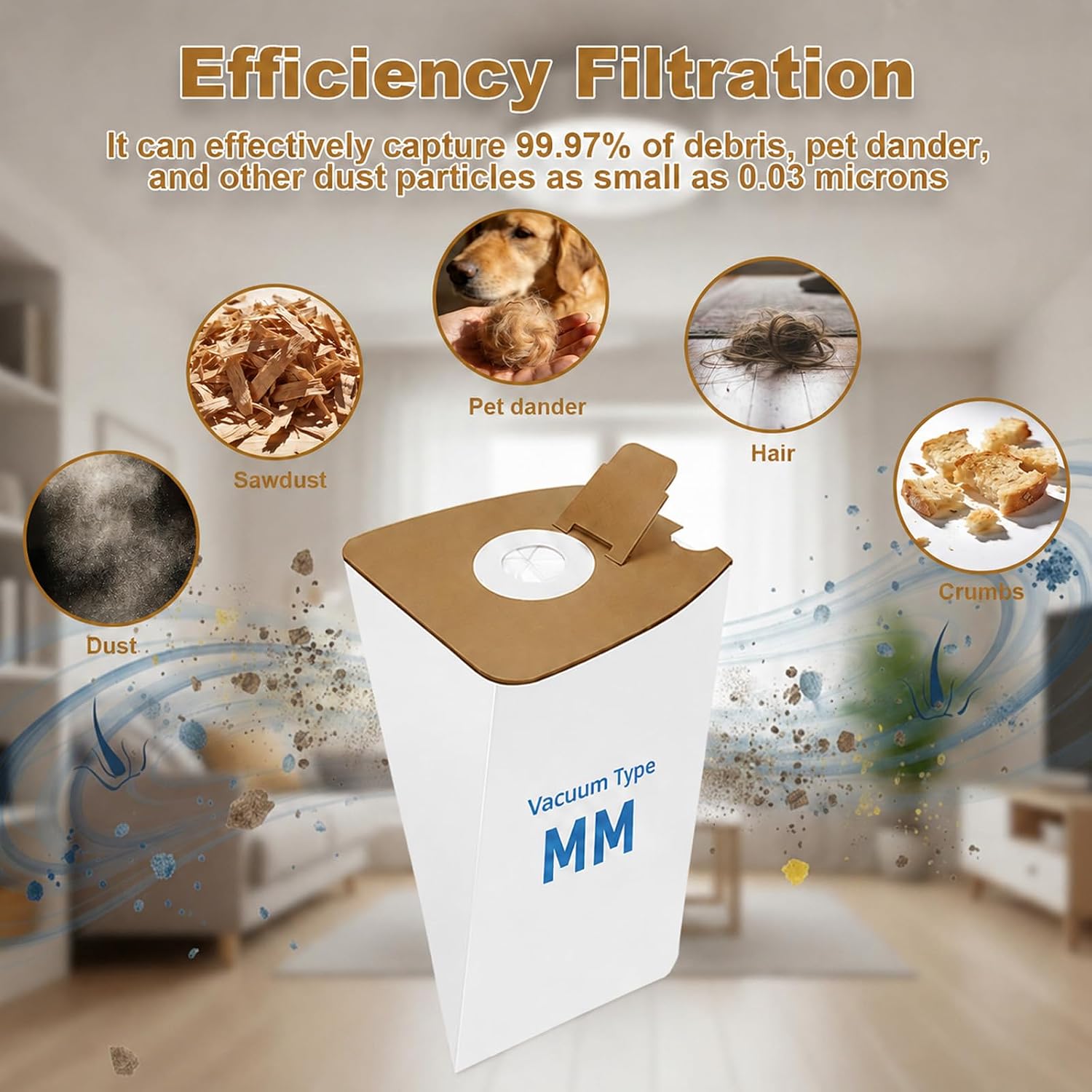 8-Pack MM Vacuum Bags for Eureka Mighty Mite image 5