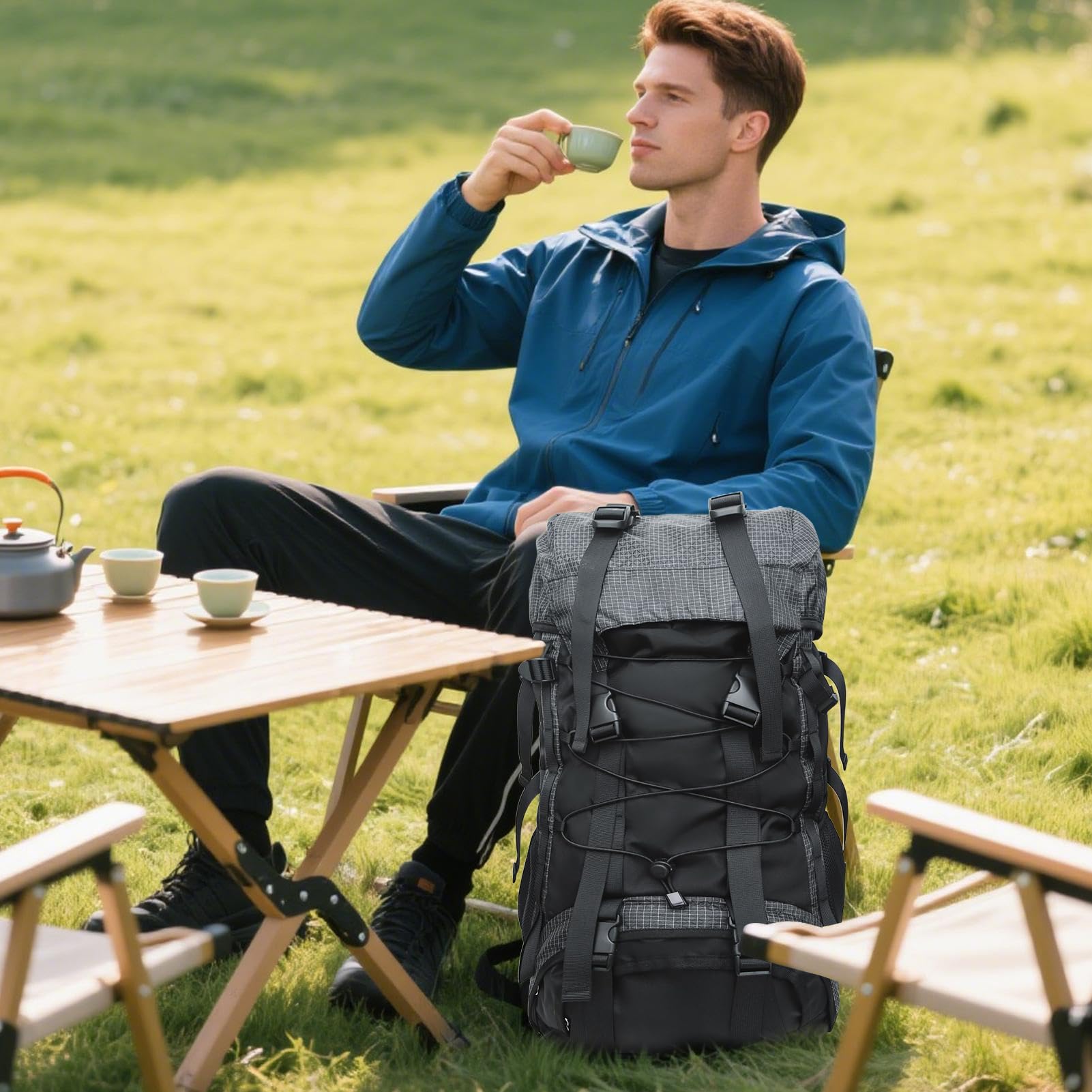 Plecaki Turystyczne Ze Stelażem Wewnętrznym Wodoodporny Sprzęt Hydracyjny | Plecak Outdoorowy Turystyczny Na Podróże, Outdoor, Sport, Kolarstwo, Biwak, Wspinaczkę, Dla Kobiet, Mężczyzn,