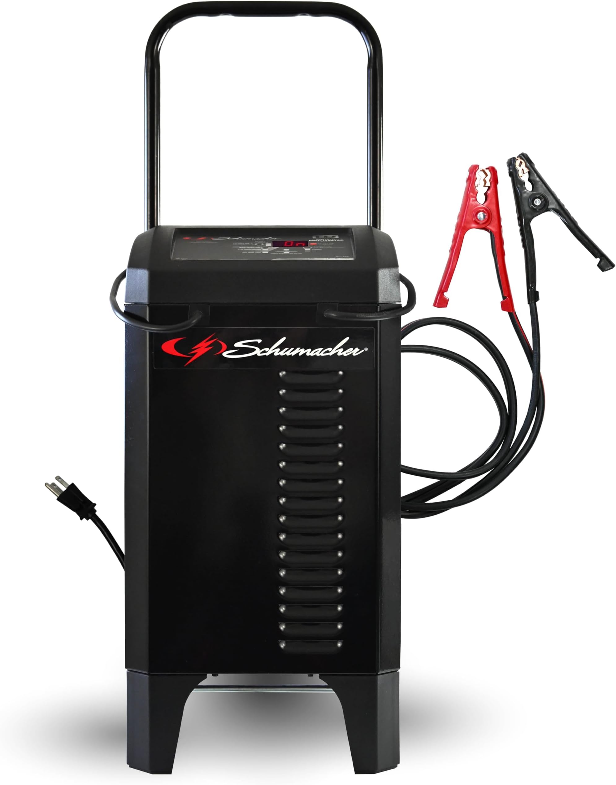Wheeled Automatic 6A Car Battery Charger and 200A Engine Starter, 6-in-1 Solution, Maintainer, 40A Boost, for 6V/12V Power Sport, Automotive, and Marine Batteries, SC1309