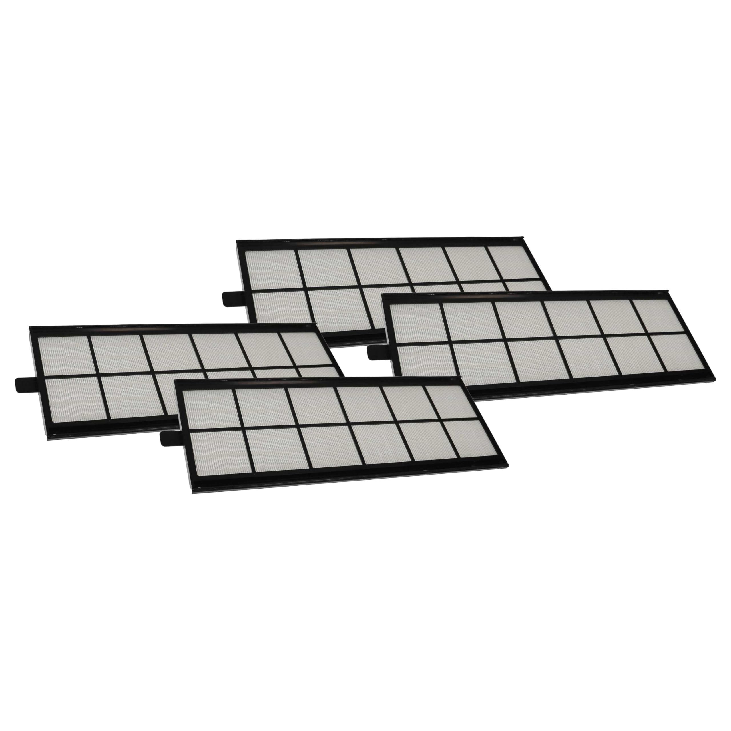 vhbw 4x Filter G4 kompatibel mit Zehnder ComfoFond-L 350/550 eco Erdwärmetauscher - Filterset, 50 x 16 x 1 cm Schwarz Weiß