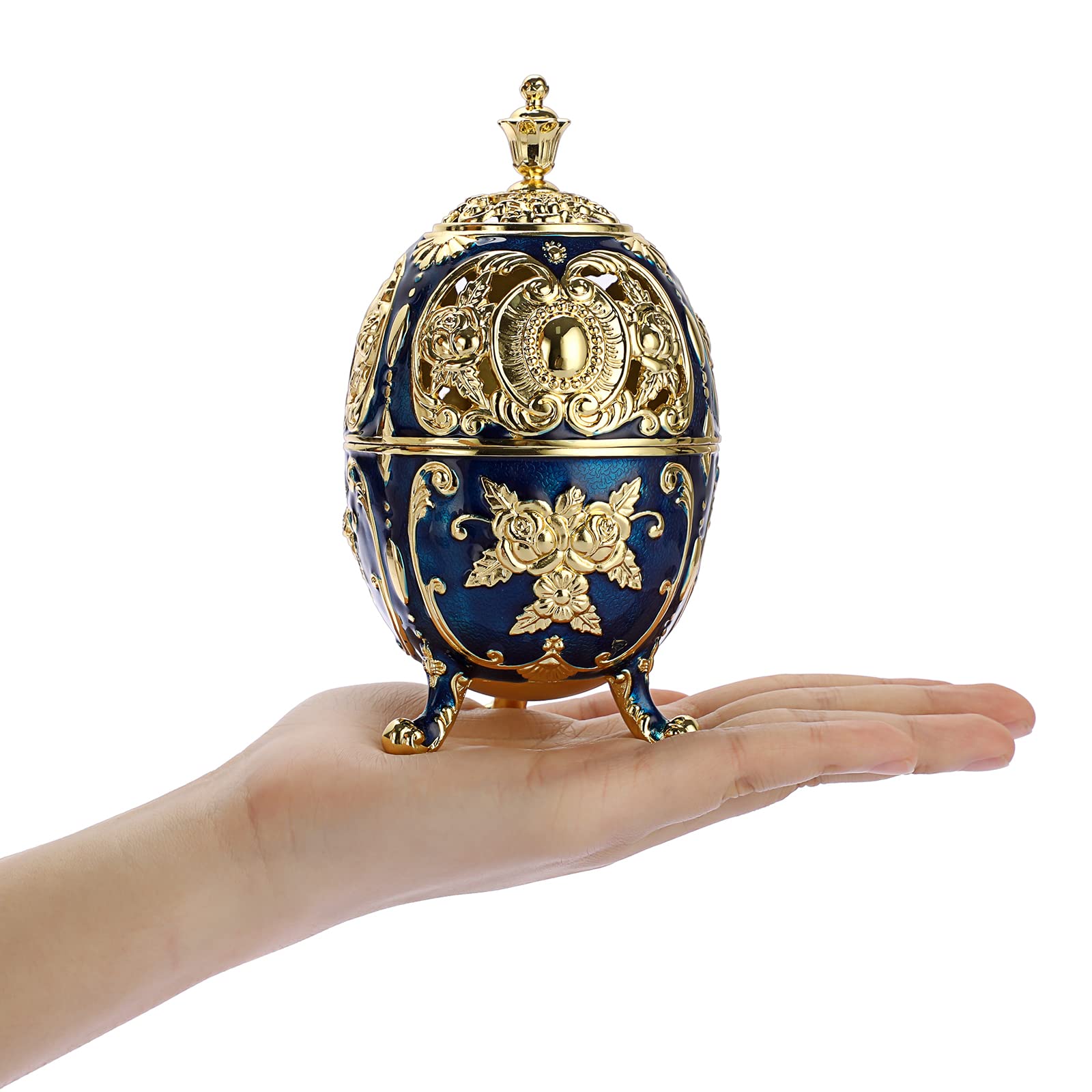 Bruciatore di incenso in ottone vintage / Porta pot pourri con parte superiore e base traforate 3,75H - Italia