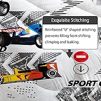 Vista 86 de Axolotl Kid Comforter Set Twin Size,Racing Car Bedding Set for Boys Girls Teen Kids Children Racing Gifts,Race Cars Quilt Bed Set with 1 Comforter 2