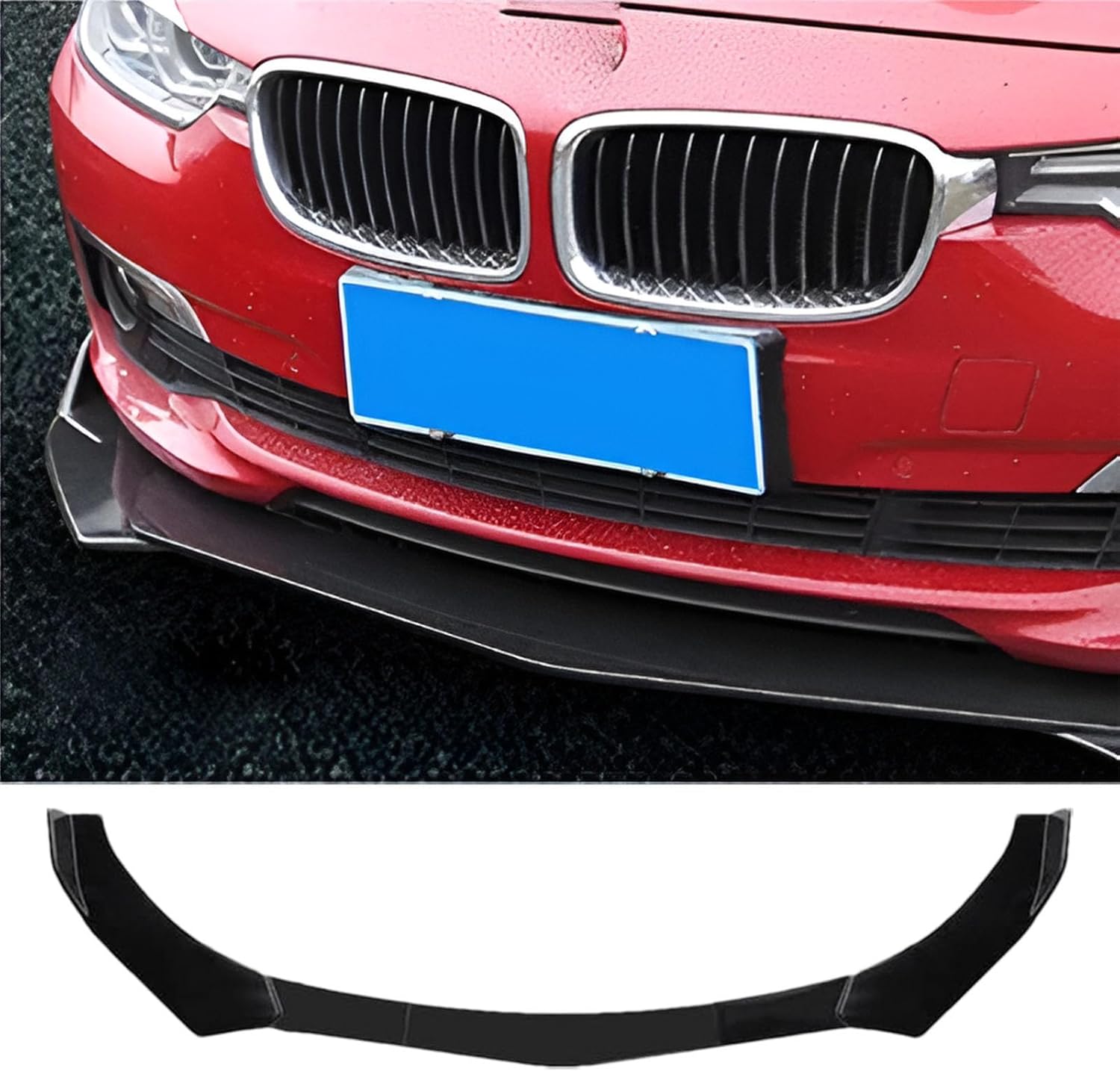 Car Front Splitter – Front Bumper Deflector, Chin Lip Skirt | Waterproof Aerodynamic Splitter Kit, Scratch Resistant Lip Protector, Low Profile Wing Spoiler for Sedan Hatchback Styling